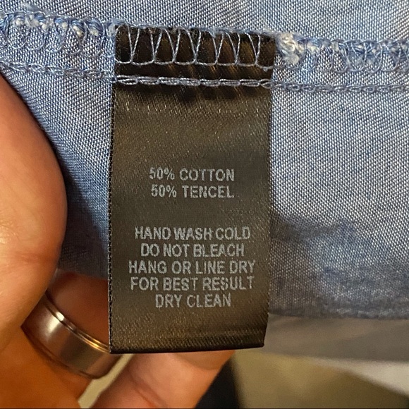 Lulu’s Kokomo Chambray Embroidered Shift Dress - Picture 7 of 7